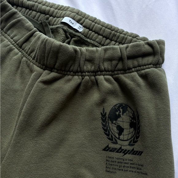 Aritzia Pants - Aritzia TNA Olive Green Babylon sweatpants